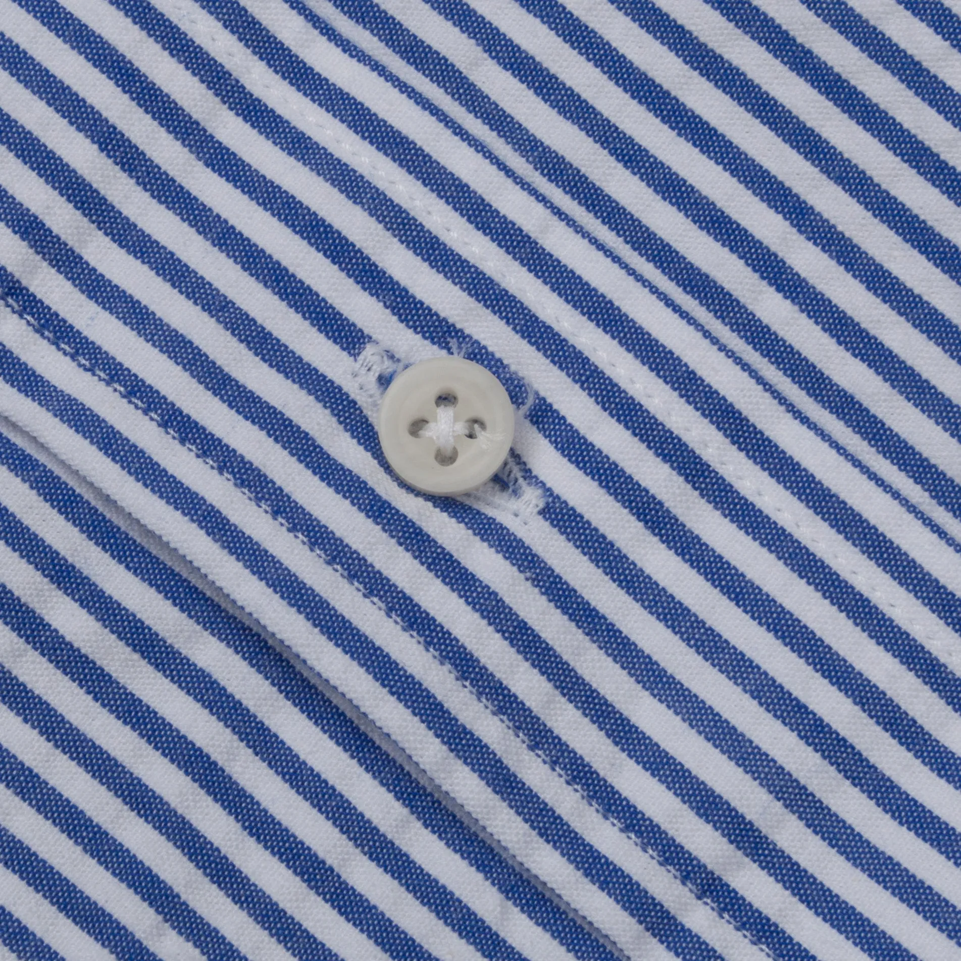 Gitman Vintage Button down shirt navy striped seersucker