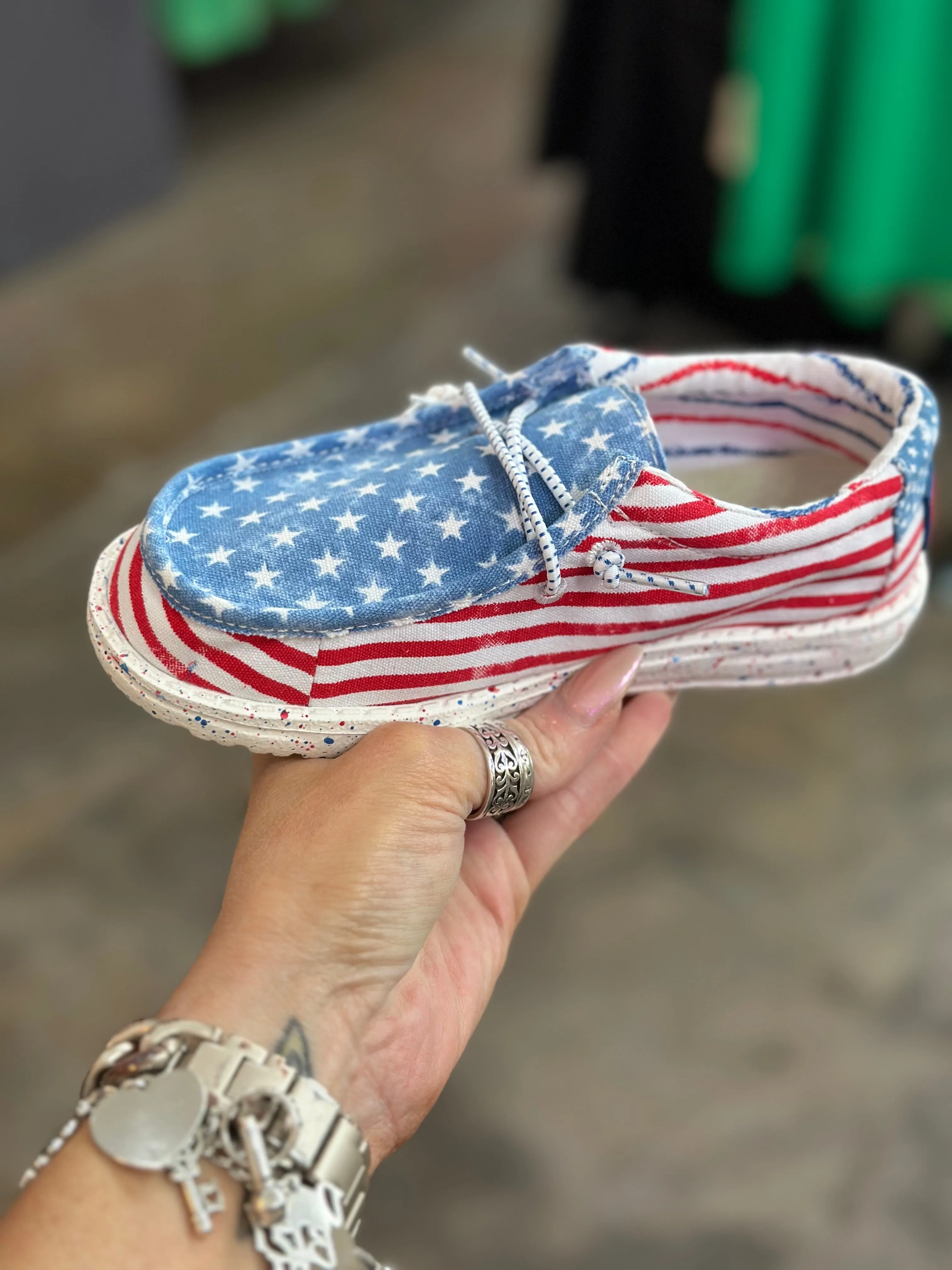 Kids/Youth Stars and Stripes Slip Ons