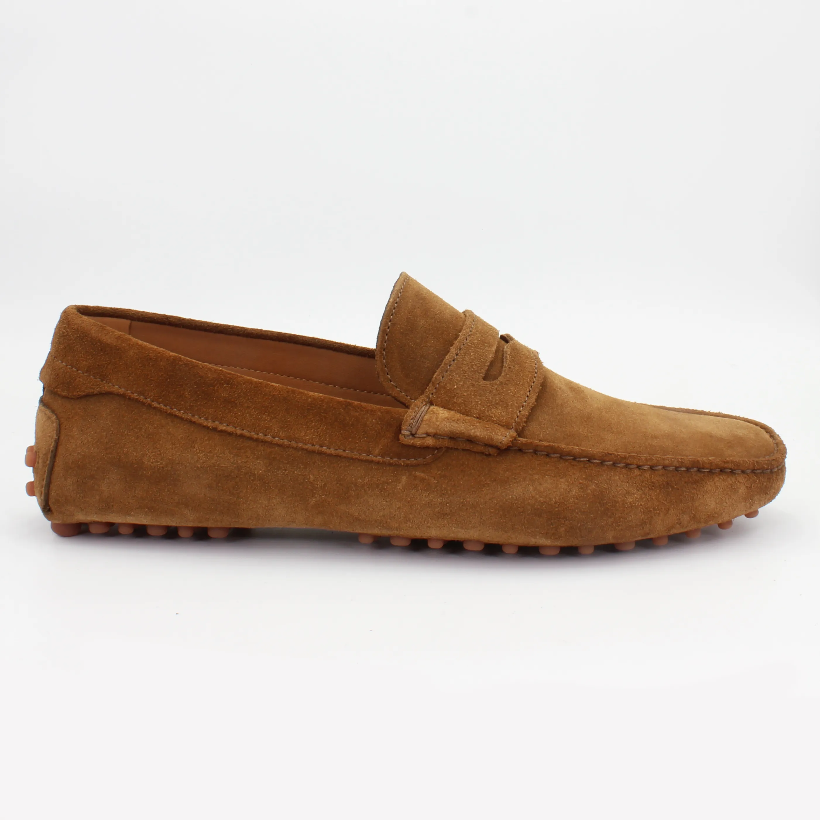 Men's Driver in Calf Leather Suede Sigaro Tan (CONU0460002)