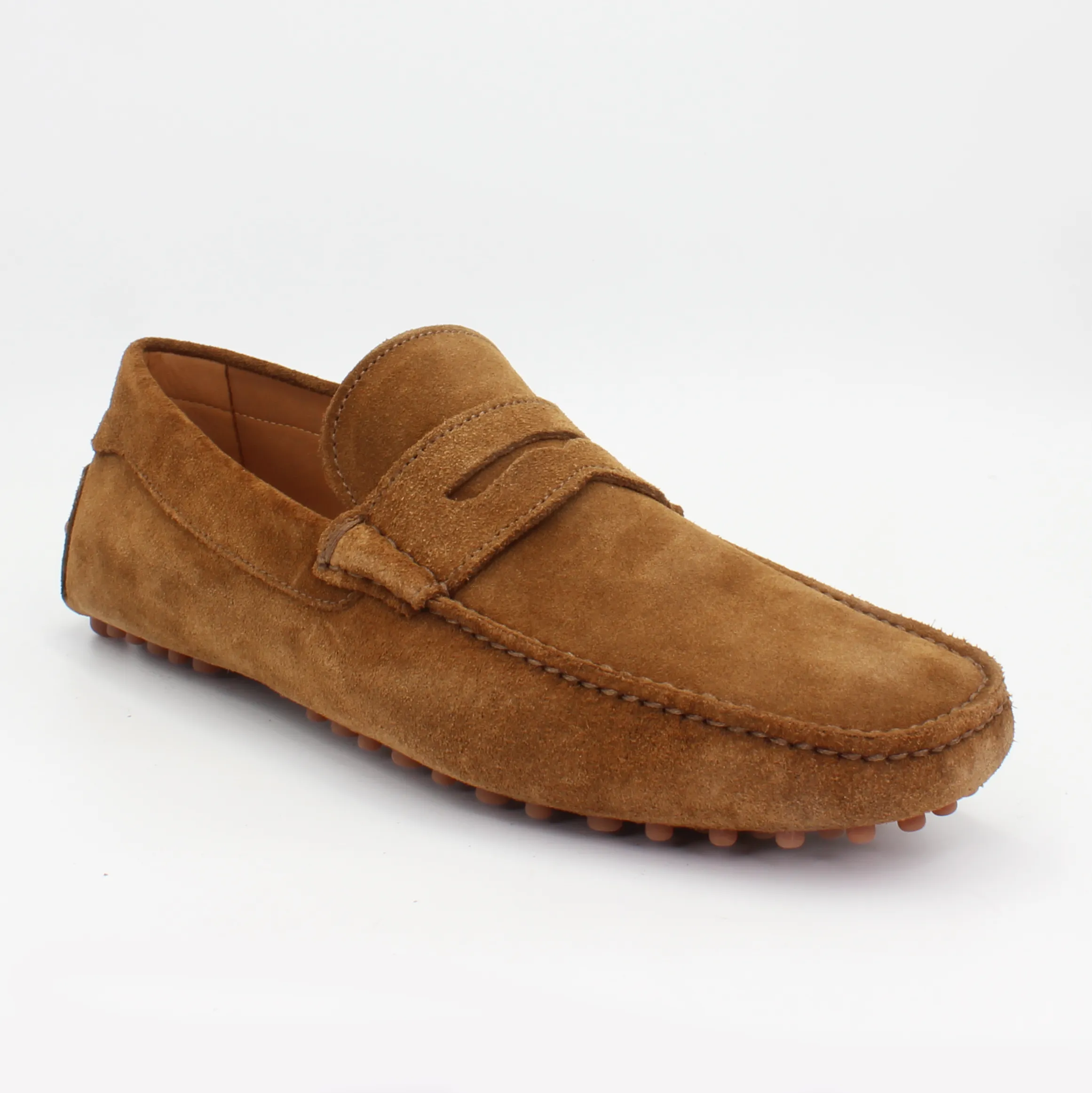 Men's Driver in Calf Leather Suede Sigaro Tan (CONU0460002)