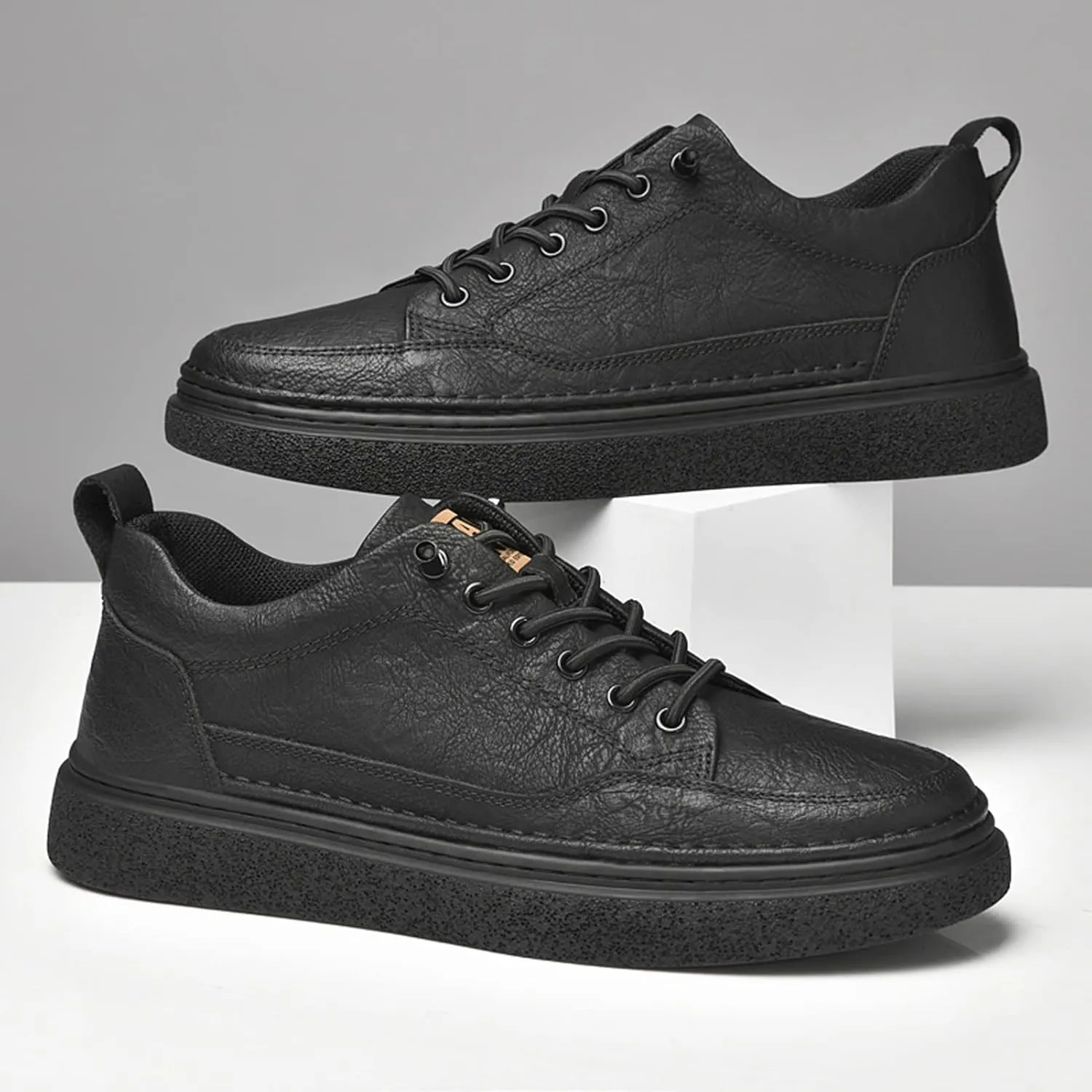 Men's Elevator Shoes Classic Dress Sneakers Increasing Height Casual Oxford Shoes Comfort Slip On Walking Shoes