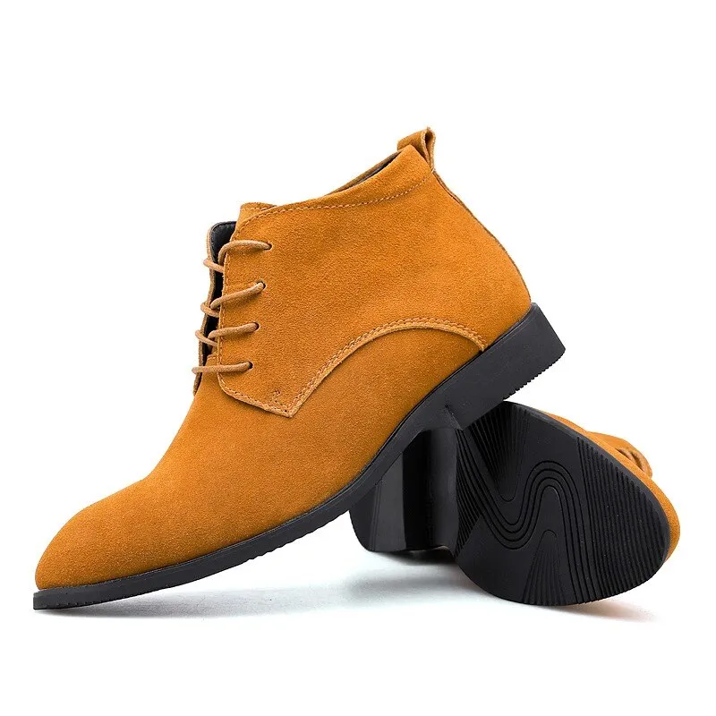 West Louis Luxury Business-Men Suede Leather Chukka Boots