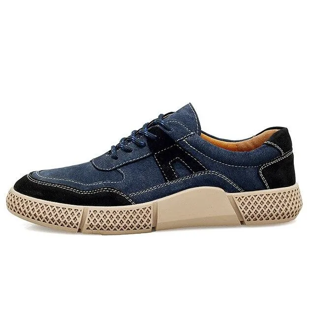 West Louis Urban Design Suede Leather Sneakers
