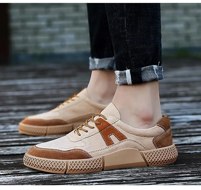 West Louis Urban Design Suede Leather Sneakers