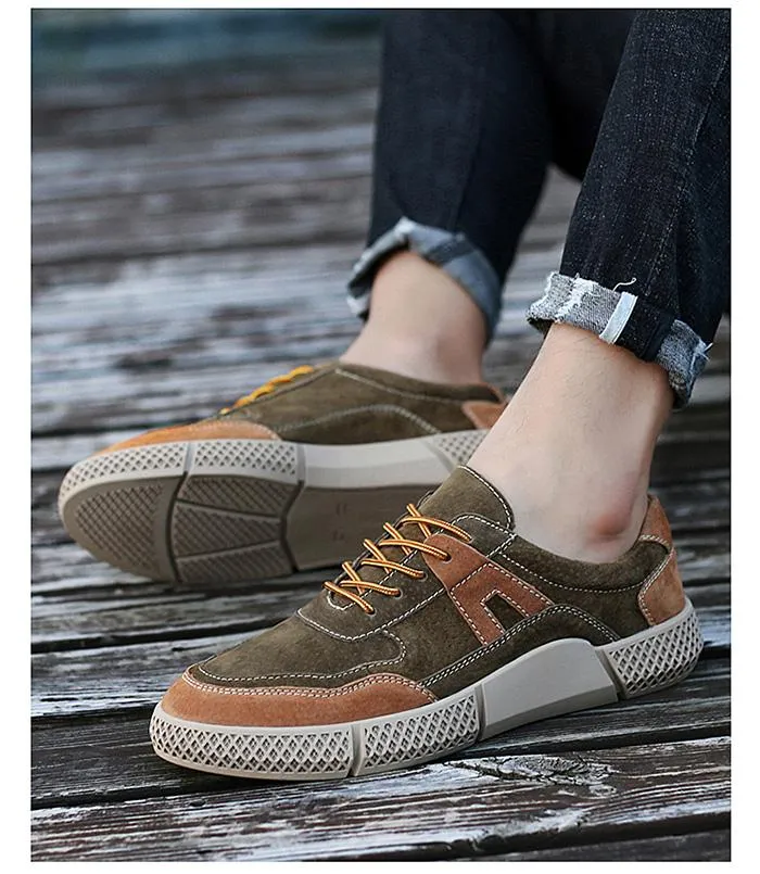 West Louis Urban Design Suede Leather Sneakers