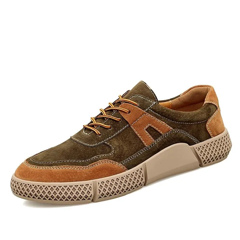 West Louis Urban Design Suede Leather Sneakers