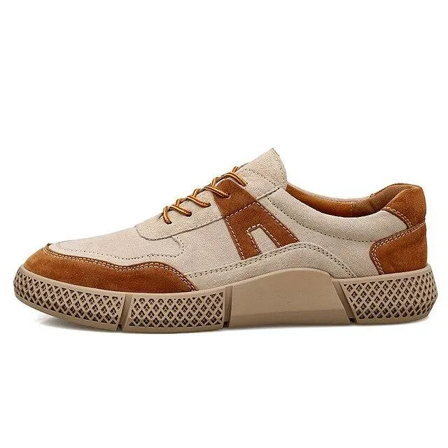 West Louis Urban Design Suede Leather Sneakers