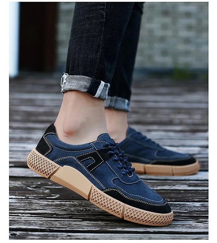 West Louis Urban Design Suede Leather Sneakers
