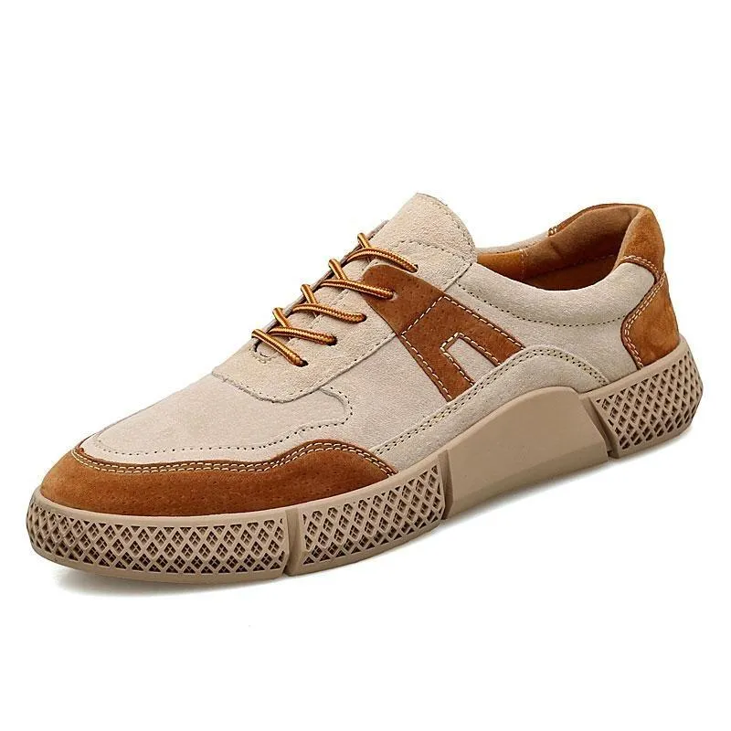 West Louis Urban Design Suede Leather Sneakers