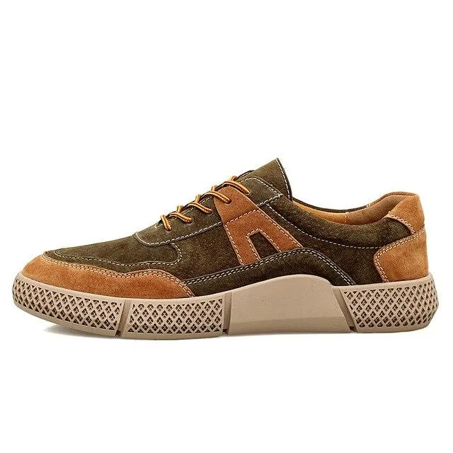 West Louis Urban Design Suede Leather Sneakers