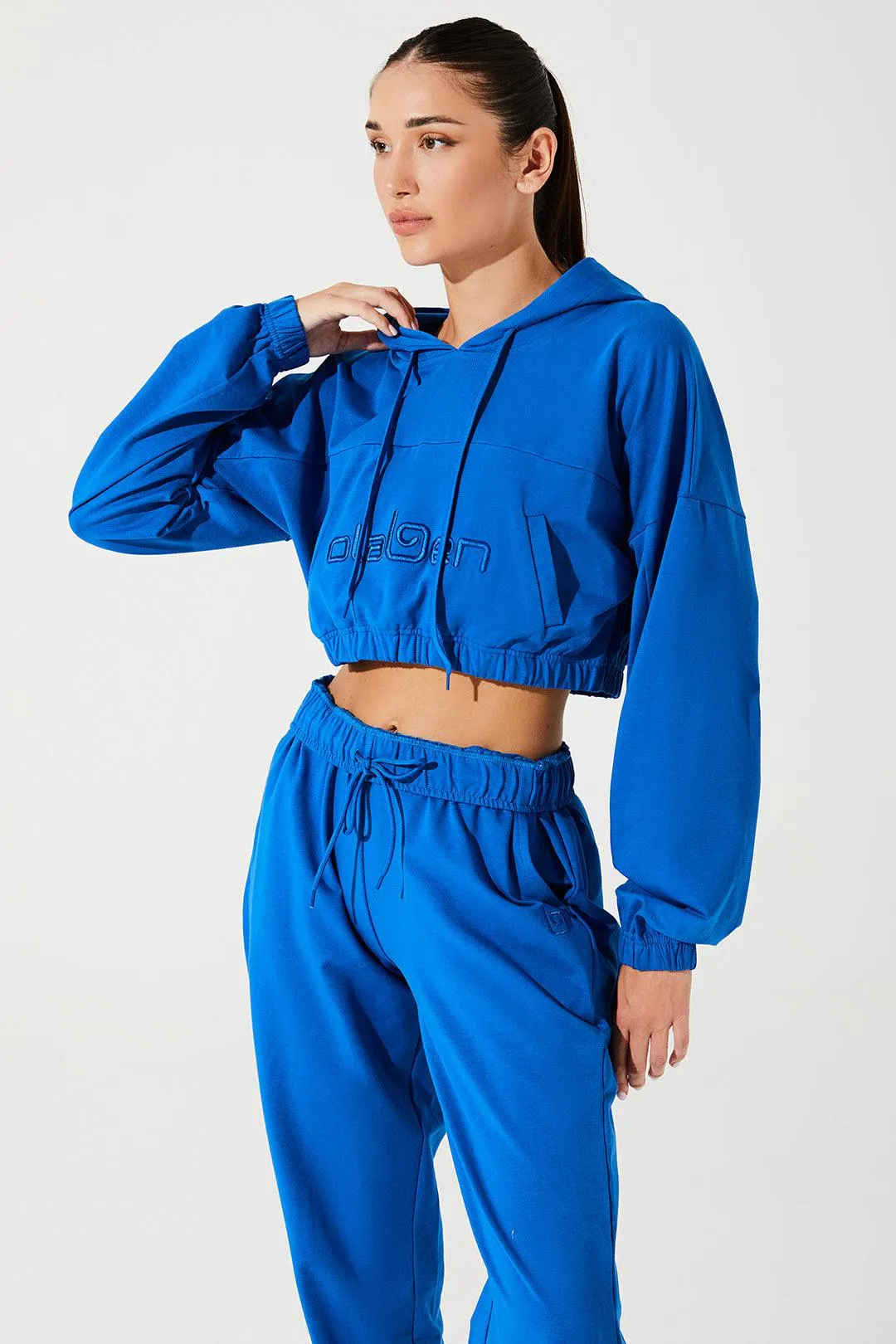 Women's Hoodie Croptop - Atlantis